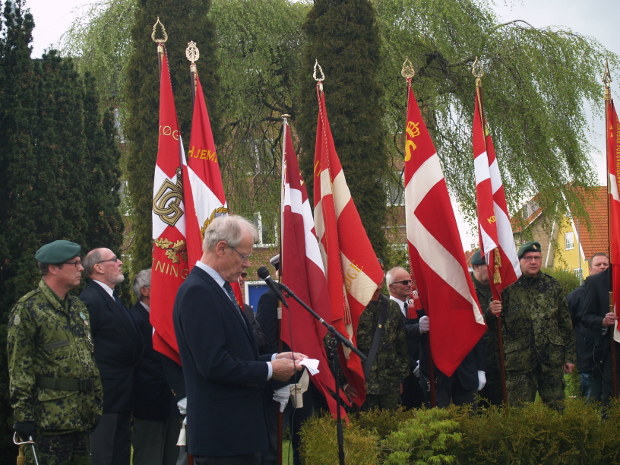 Der var taler fra Borgmester Flemming Christensen ved Sct. Nicolai Ny Kirkeg�rd.